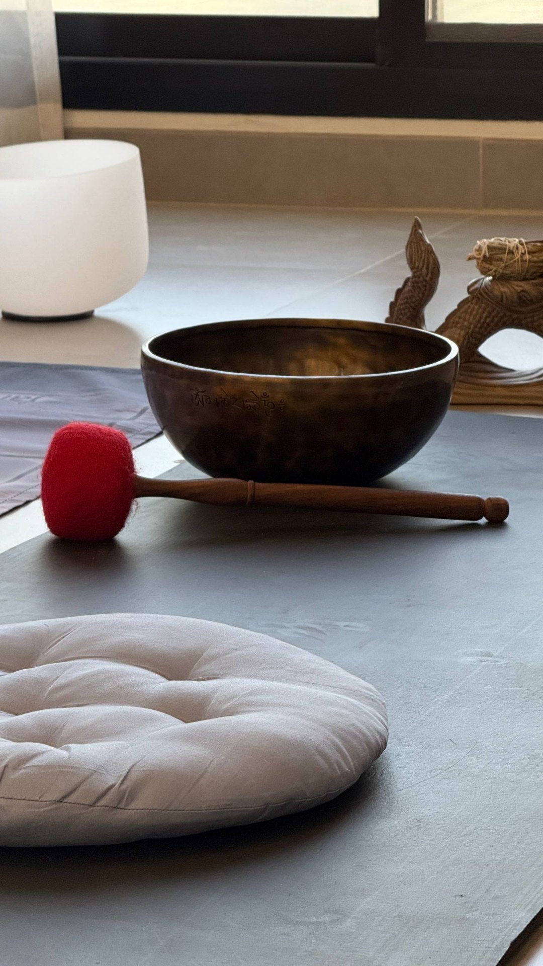 Singing bowl — ritual object from a Leela session